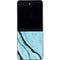 Aqua Blue Marble Ink Galaxy Z Flip5 5G Skin
